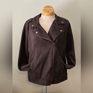 Style & Co brown bomber jacket. Size S New